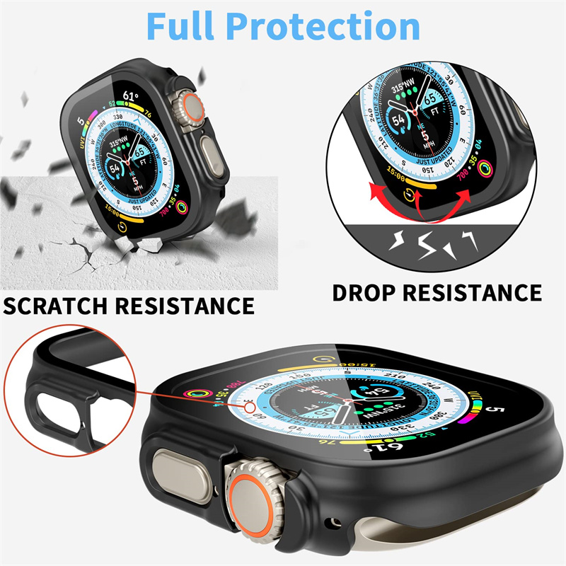 Glass+case For Apple Watch Ult - Luxury Watch Protection Film recension och pris