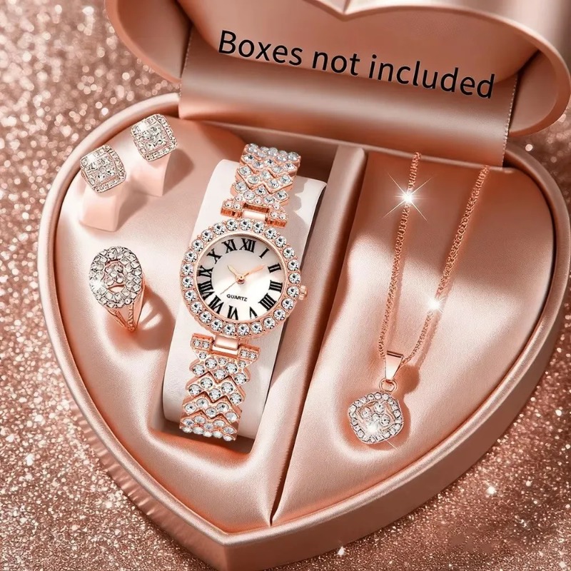 5PCS Luxury Rhinestone Women's - Luxury Watch Storage recension och pris