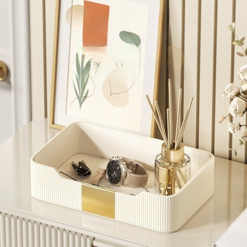 PU Leather Desk Tray - Multi-L - Luxury Watch Level recension och pris