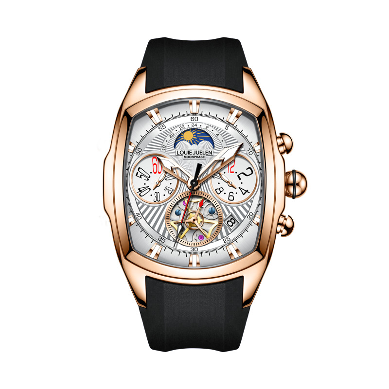 Men's Luxury Quartz Watch with - Tourbillon Movement Watch recension och pris