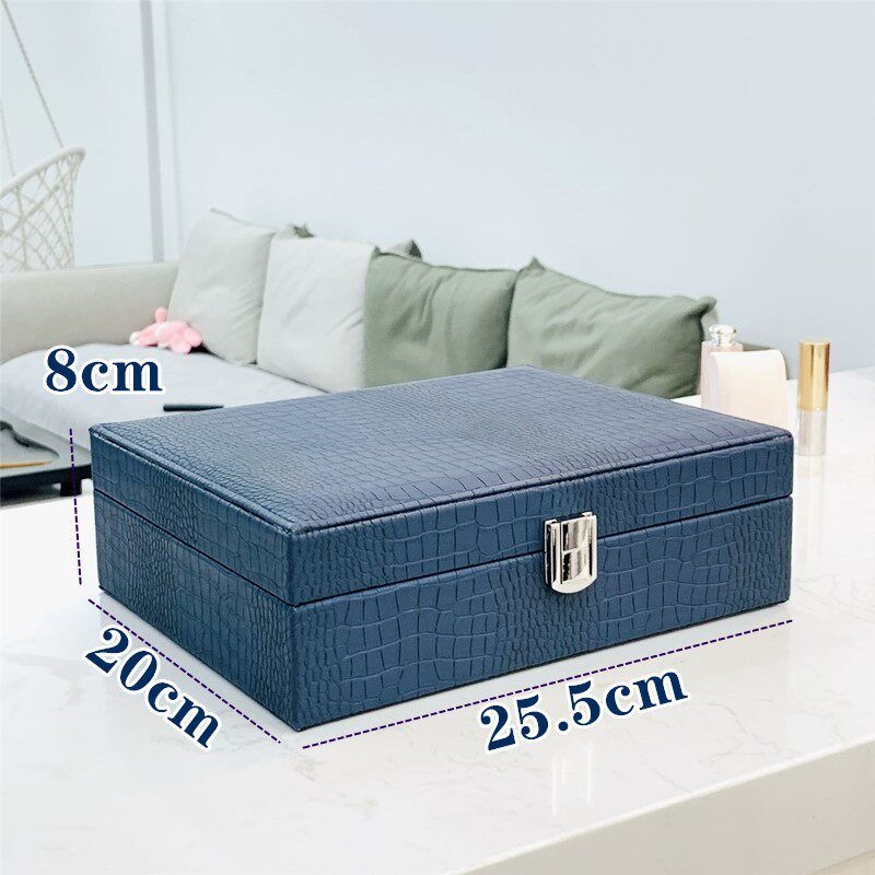 Portable Jewelry Box Leather L - Luxury Watch E Jewellery recension och pris
