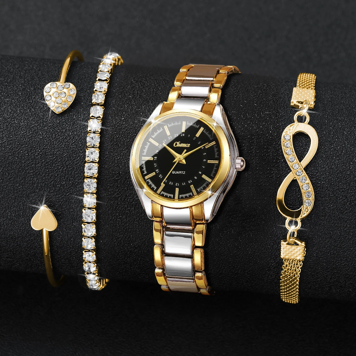 4PCS Elegant Women Watches Bra - Luxury Watch Storage recension och pris