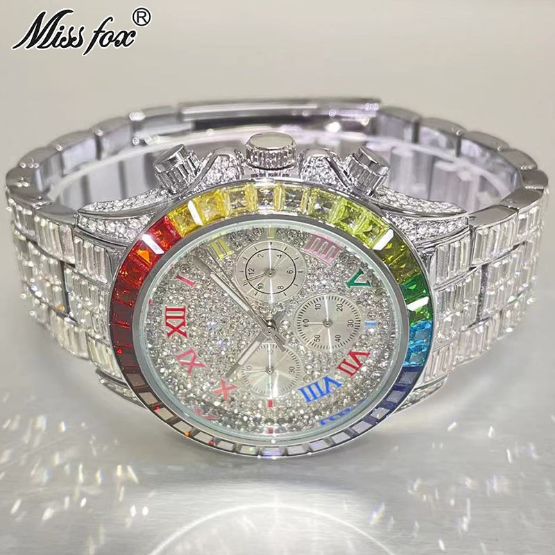 MISSFOX Luxury Iced Watch For  - Luxury Watch Exhibition recension och pris