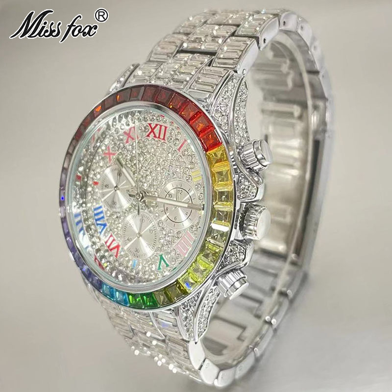 MISSFOX Luxury Iced Watch For  - Luxury Watch Exhibition recension och pris