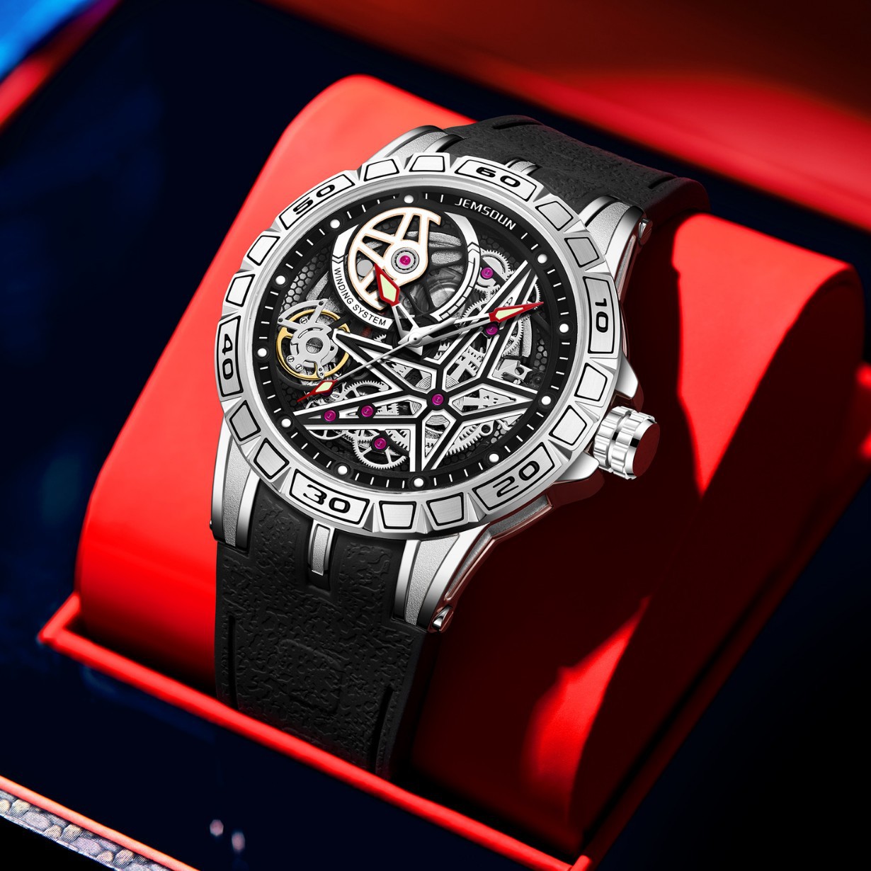 Creative 3D Quartz Watches Men - Luxury Watch Engraving recension och pris