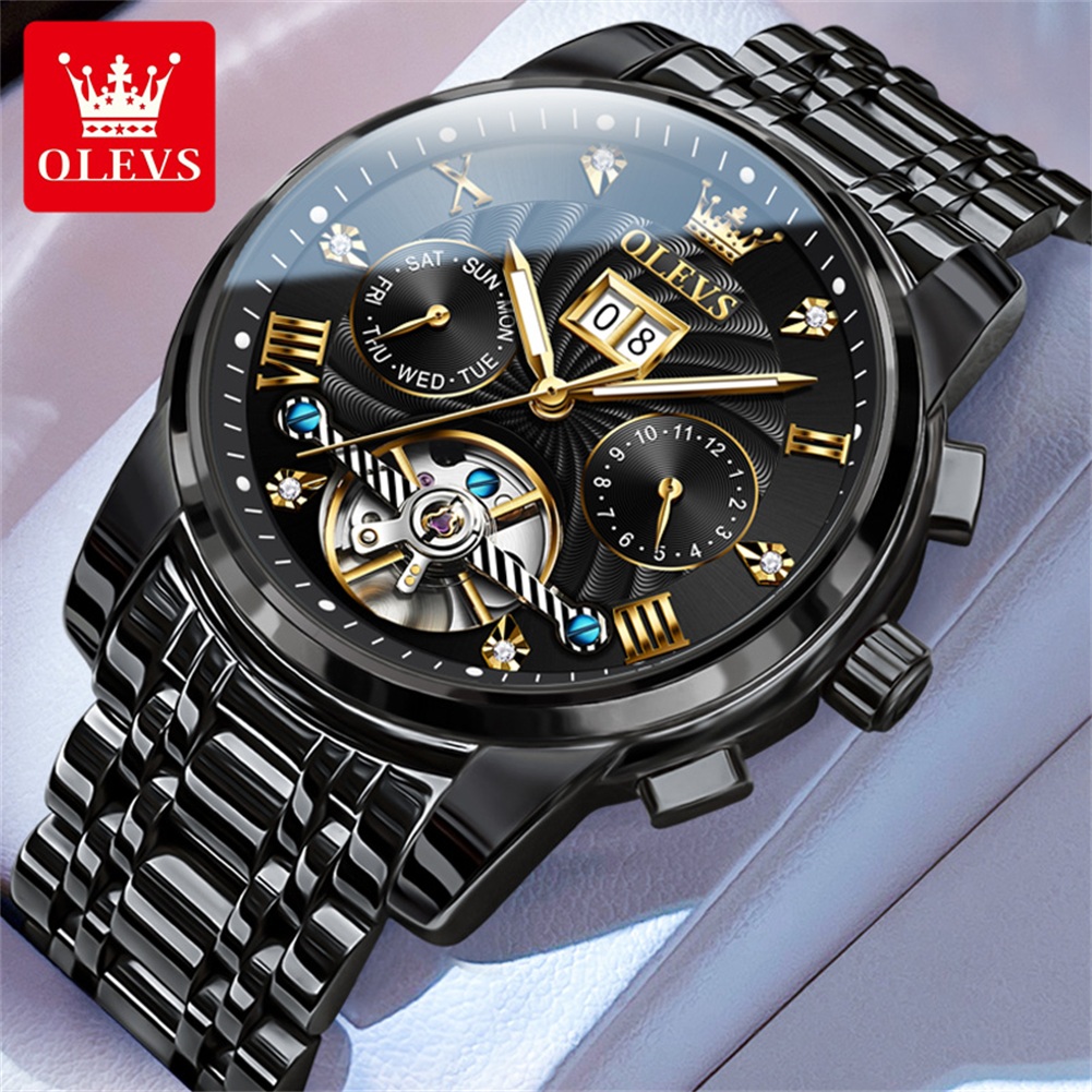 OLEVS Classic Men's Watches To - Tourbillon Movement Watch recension och pris