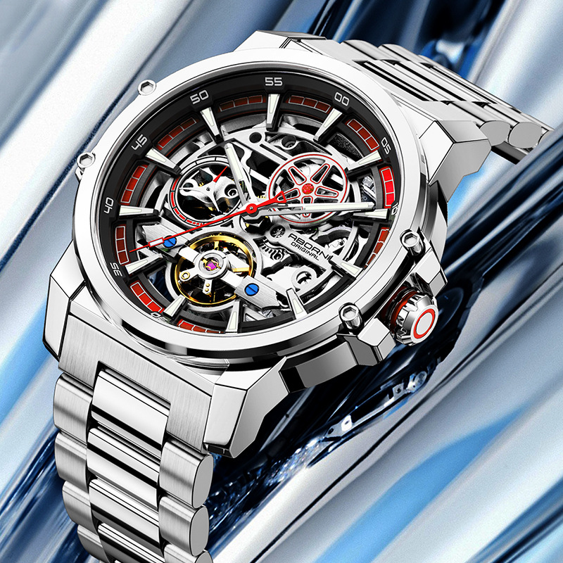 ABORNI 9039 Unique Design Skel - Tourbillon Movement Watch recension och pris