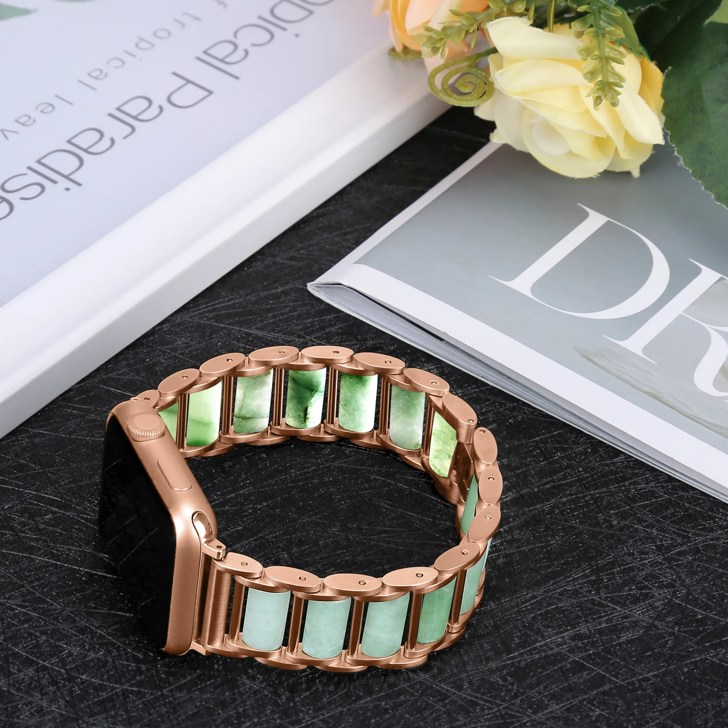 Emerald Jewellery+Metal Strap  - Luxury Watch E Jewellery recension och pris