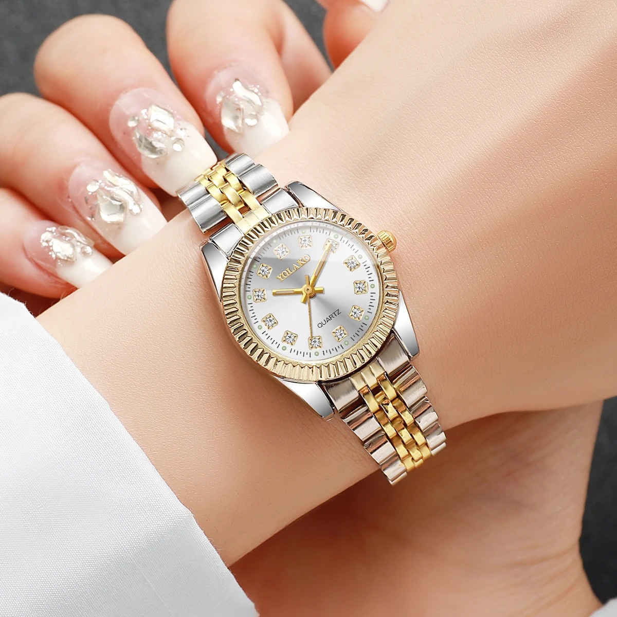 Fashion Rhinestone Women Quart - Luxury Watch Storage recension och pris