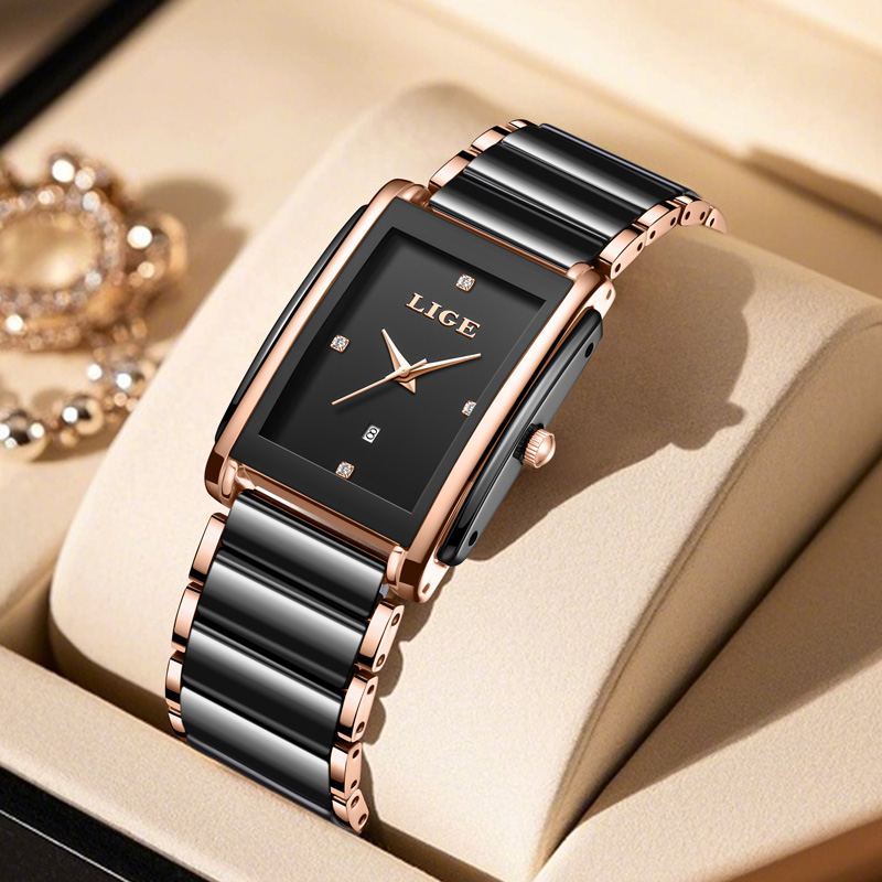 LIGE Fashion Elegant Women's W - Luxury Watch Storage recension och pris