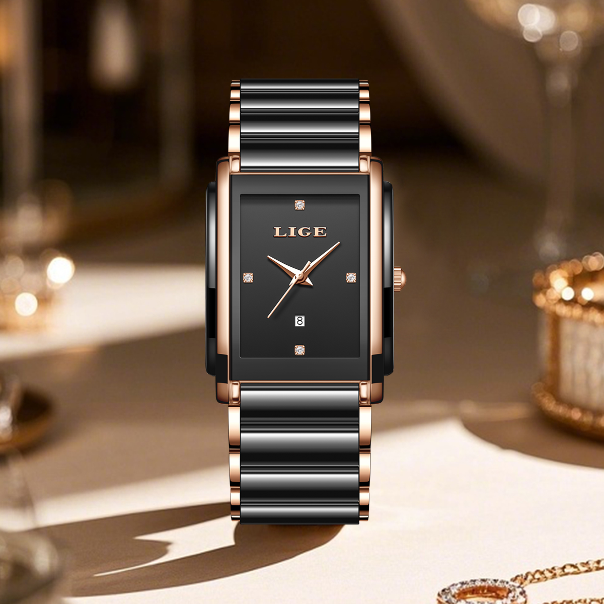 LIGE Fashion Elegant Women's W - Luxury Watch Storage recension och pris