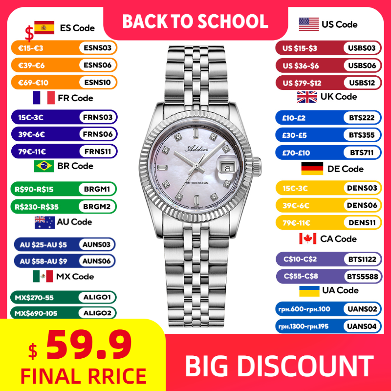 ADDIES 585 Quartz Women's Watc - Luxury Watches recension och pris