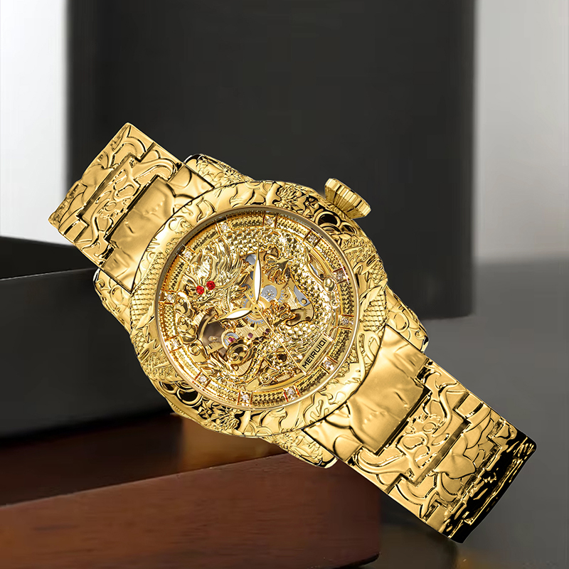 A Men's Yellow Business Style  - Tourbillon Movement Watch recension och pris